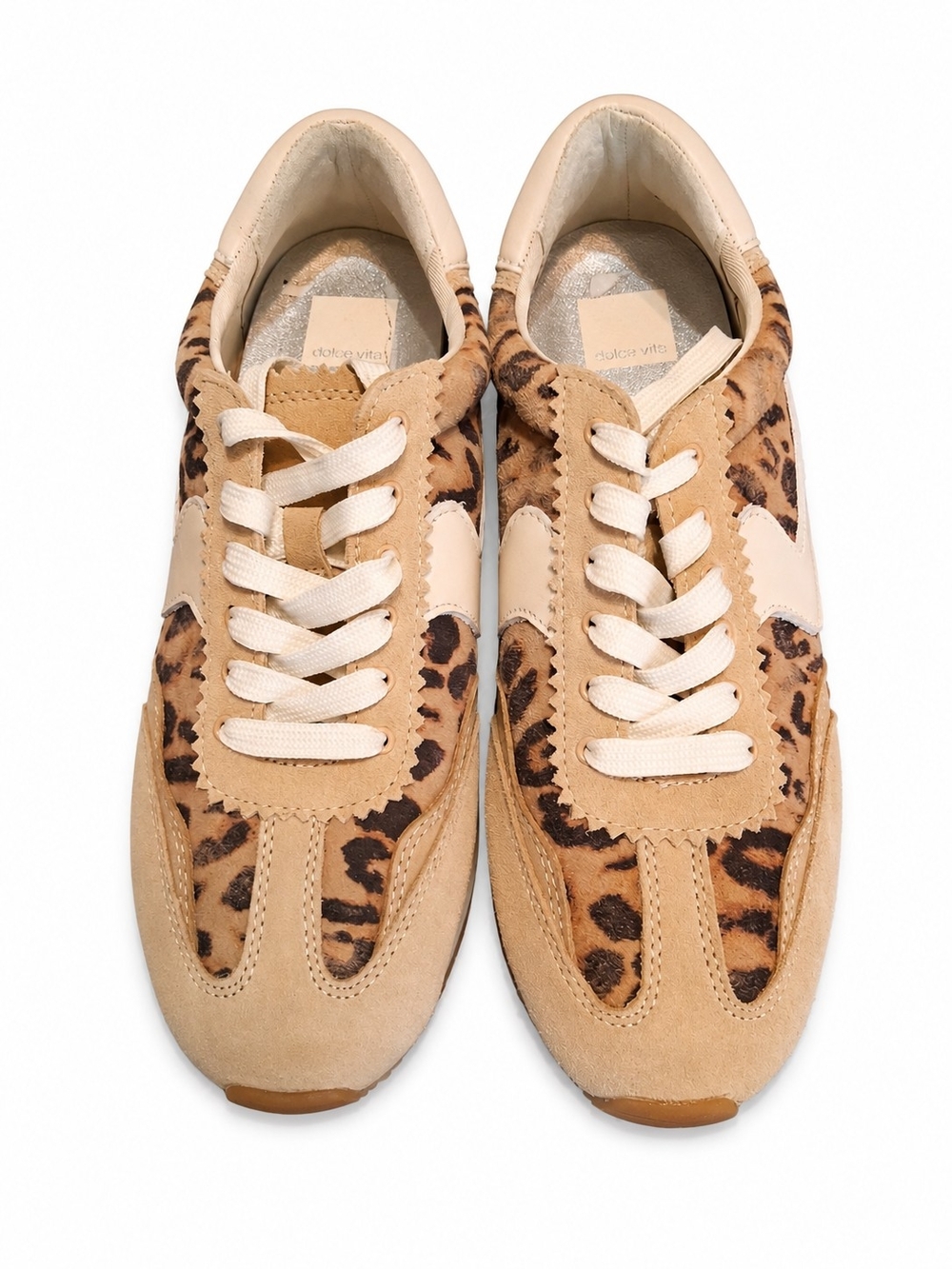 Dolce Vita Saznan Leopard Suede Platform Sneakers NWOT Size 9 Limited Edition - Picture 2 of 12
